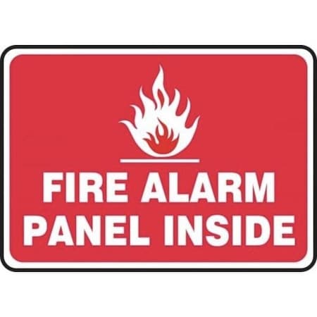 Accuform SAFETY SIGN FIRE ALARM PANEL INSIDE MEXG510VS MEXG510VS